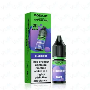 Blueberry DOJOLIQ Nic Salts by Vaporesso delivers a juicy, sweet blueberry flavour designed for pod kits. Explore the full DOJOLIQ nic salt range at White Vape Co.
