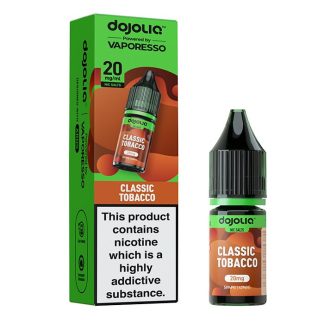 Classic Tobacco DOJOLIQ Nic Salts by Vaporesso delivers a smooth, rich tobacco flavour designed for pod kits. Explore the full DOJOLIQ nic salt range at White Vape Co.