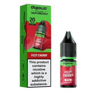 Fizzy Cherry DOJOLIQ Nic Salts by Vaporesso delivers a sparkling cherry soda flavour with a sweet, fizzy finish. Explore the full DOJOLIQ nic salt range at White Vape Co.