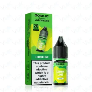 Discover Lemon Lime DOJOLIQ Nic Salts by Vaporesso — a sharp, refreshing citrus blend designed for pod kits. Explore the full DOJOLIQ nic salt range and flavour table at White Vape Co.