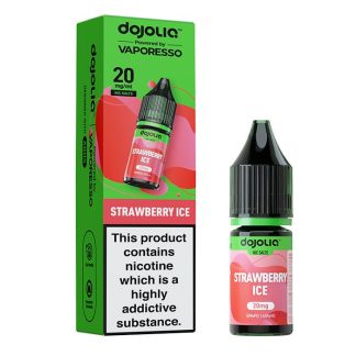 Discover Strawberry Ice DOJOLIQ Nic Salts by Vaporesso — a sweet, refreshing strawberry flavour with a cool icy finish. Explore the full DOJOLIQ nic salt range and flavour table at White Vape Co.