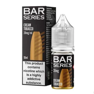Discover Cream Tobacco BAR SERIES Nic Salts — a smooth, creamy tobacco blend perfect for pod kits. Available at White Vape Co in Southampton with UK‑wide delivery and stores in Hythe, Holbury and Totton. Order online or through the White Vape Co App.