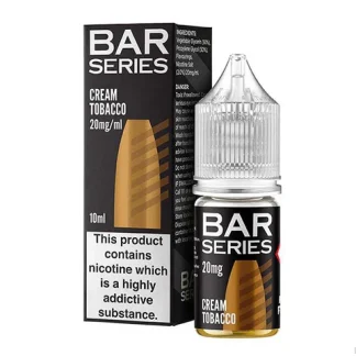 Discover Cream Tobacco BAR SERIES Nic Salts — a smooth, creamy tobacco blend perfect for pod kits. Available at White Vape Co in Southampton with UK‑wide delivery and stores in Hythe, Holbury and Totton. Order online or through the White Vape Co App.