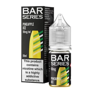 Enjoy Pineapple Ice BAR SERIES Nic Salts – a sweet tropical pineapple and ice blend for pod kits. Available at White Vape Co in Southampton with UK-wide delivery and vape shops in Hythe, Holbury and Totton. Order online or via the White Vape Co App.