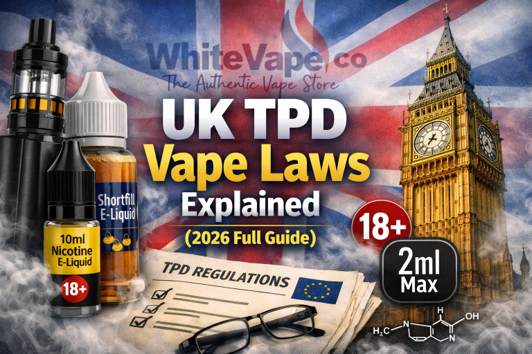 UK TPD Vape Laws Explained (2026 Guide to TRPR Rules, Limits & Compliance)