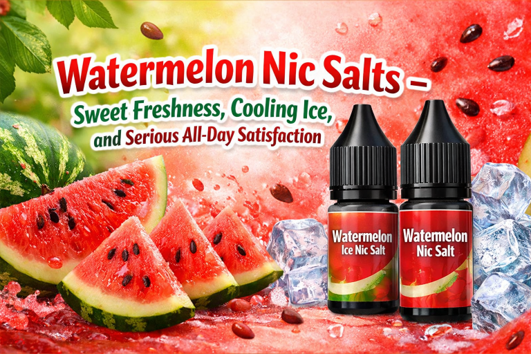 Watermelon Nic Salts – Sweet, Juicy & Ice‑Cool Flavour Guide | White Vape Co