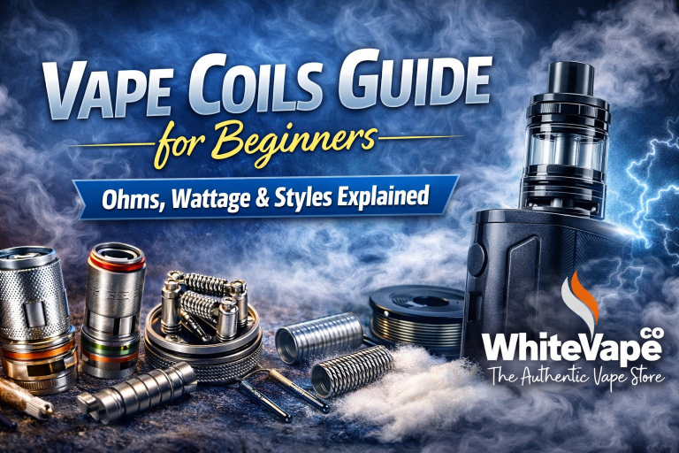 A complete Vape Coils Guide for beginners. Learn ohms, wattage, MTL vs DTL, coil types, airflow, and e‑liquid pairing. Includes tables, highlights & FAQs.