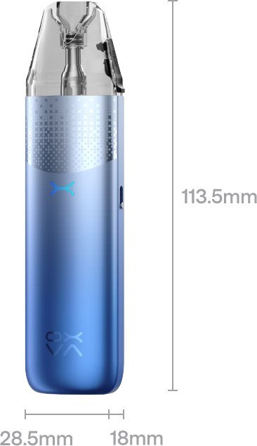 OXVA NeXLIM 2 Mini dimensions 113.5 x 28.5 x 18mm