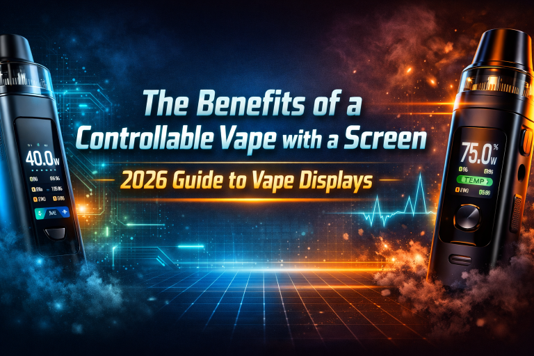 controllable vape with screen