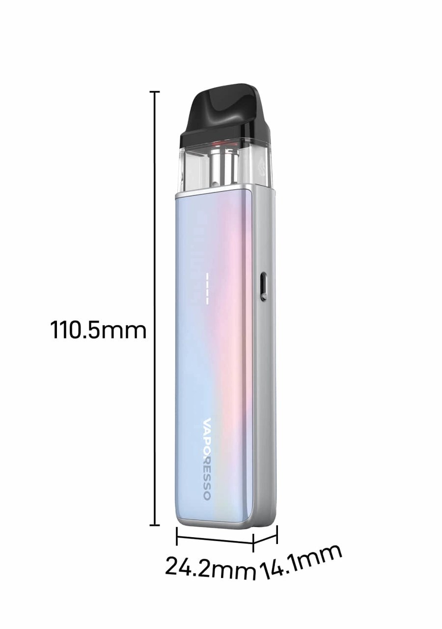 Vaporesso XROS 5 Mini dimensions: 110.5 x 24.2 x 14.1mm