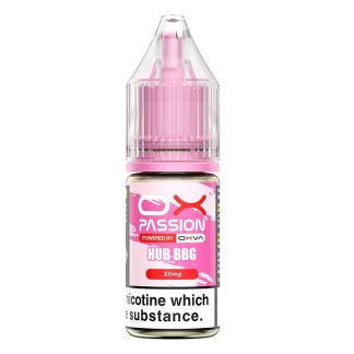 Experience the nostalgic playground taste of Hub BBG Ox Passion Nic Salt. Enjoy a premium, smooth pink bubblegum tape candy flavour optimized for pod kits!