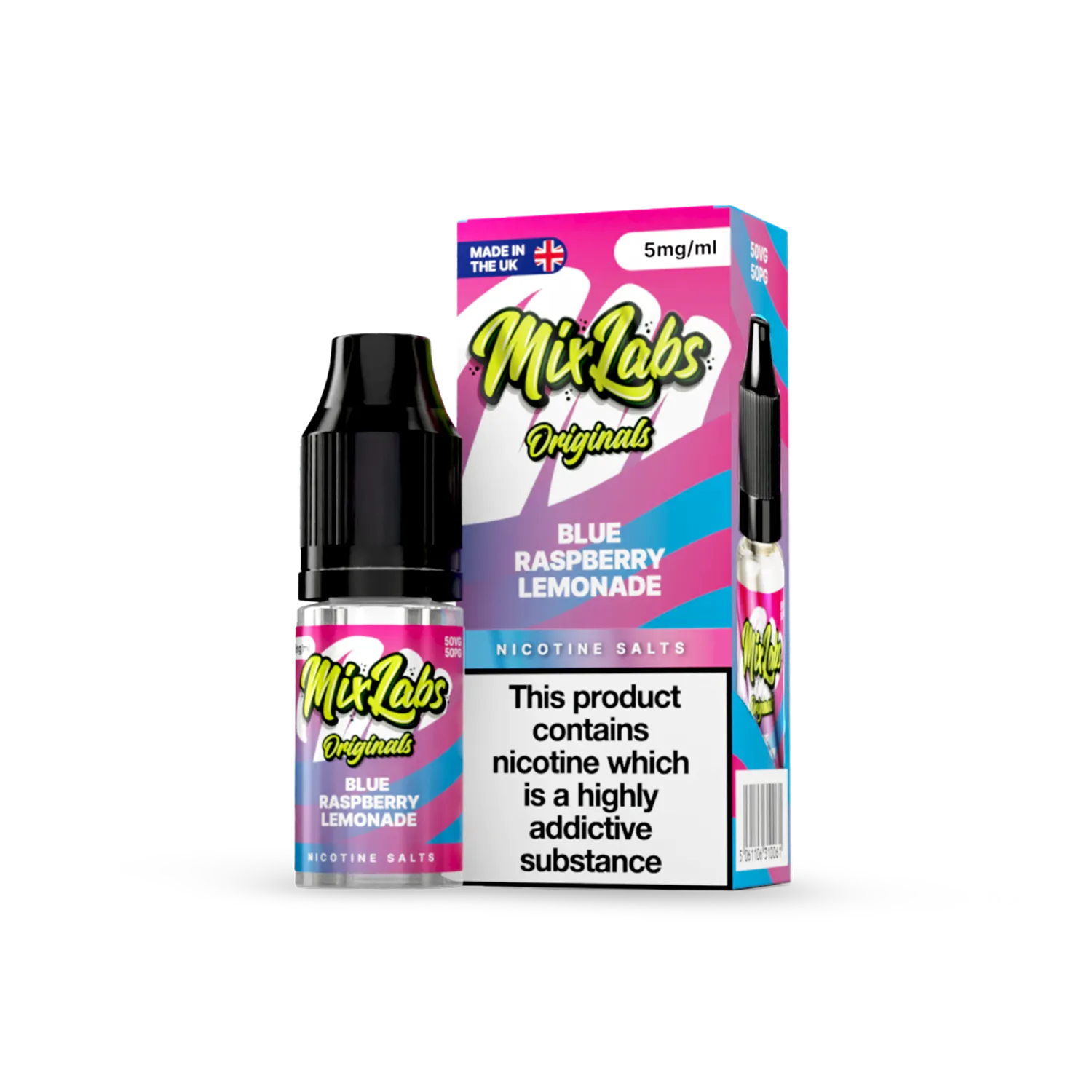 Blue Raspberry lemonade Mix Labs nic salts