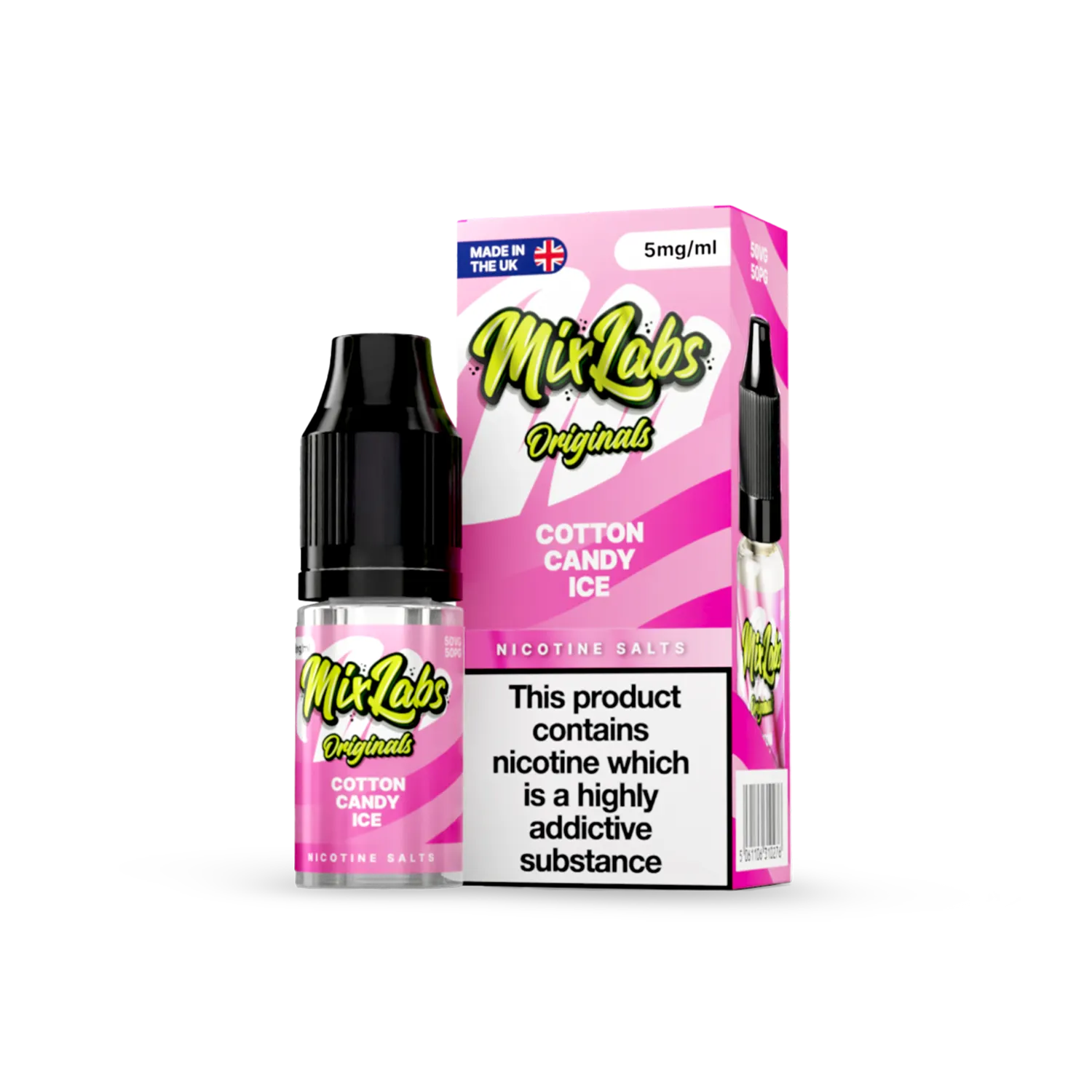 Cotton Candy Ice Mix Labs Nic Salts 5mg