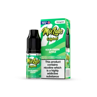 Sour Green Apple Mix Labs Nic Salts 10mg