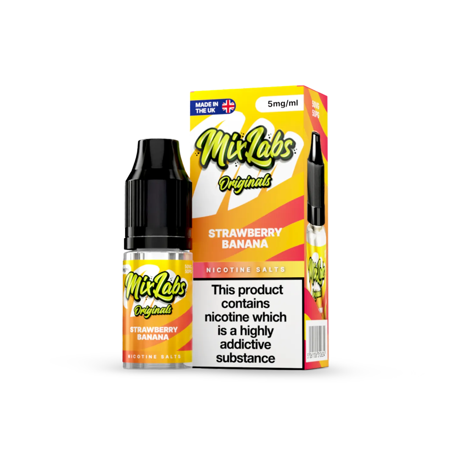 strawberry banana mix labs nic salts 5mg