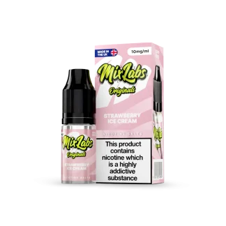 Strawberry ice Cream Mix Labs Nic Salts 10mg