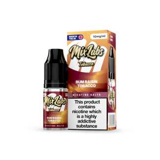 Rum & Raisin Tobacco Mix Labs Nic Salt