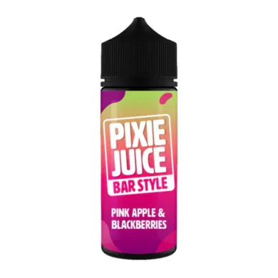 Pixie Juice Bar Style Pink Apple & Blackberries 100ml Shortfill | 50/50 Apple Berry Vape