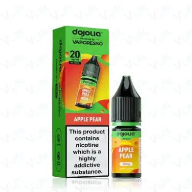 Apple Pear DOJOLIQ Nic Salts by Vaporesso blends crisp apple with juicy pear for a smooth, refreshing vape. Explore the full DOJOLIQ nic salt range at White Vape Co.