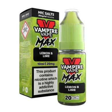 Lemon & Lime Vampire Vape MAX Nic Salt | Sharp, Sweet & Refreshing C