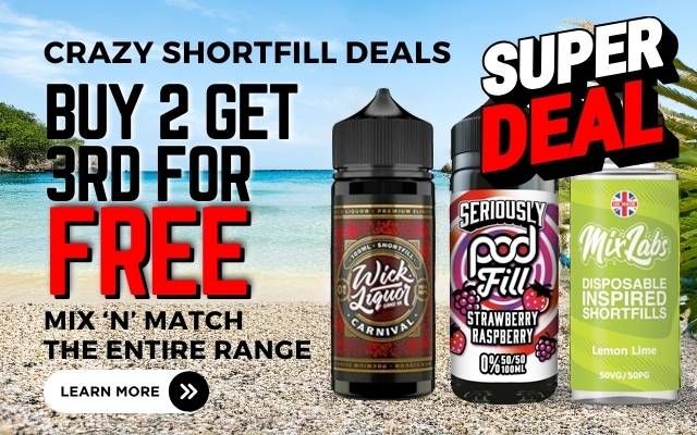 shortfill eliquids buy 2 get 3rd for FRee