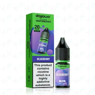 Blueberry DOJOLIQ Nic Salts by Vaporesso delivers a juicy, sweet blueberry flavour designed for pod kits. Explore the full DOJOLIQ nic salt range at White Vape Co.