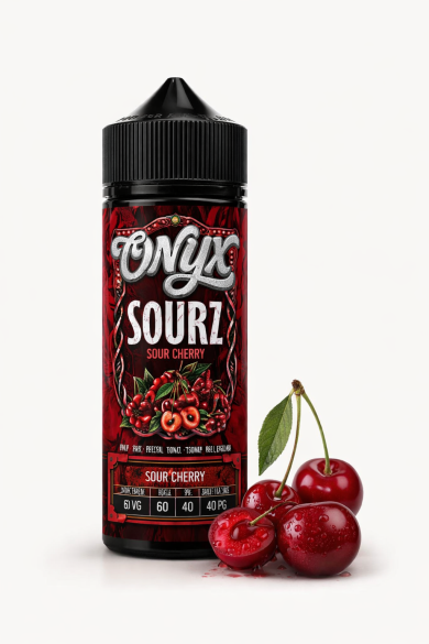 Onyx Sourz Sour Cherry 60/40 VG/PG Shortfill E-Liquid | White Vape Co