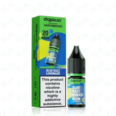 Blue Razz Lemonade DOJOLIQ Nic Salts by Vaporesso blends blue raspberry with fizzy lemonade for a bright, refreshing vape. Explore the full DOJOLIQ nic salt range at White Vape Co.