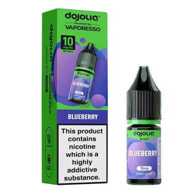 Blueberry DOJOLIQ Nic Salts by Vaporesso delivers a juicy, sweet blueberry flavour designed for pod kits. Explore the full DOJOLIQ nic salt range at White Vape Co.