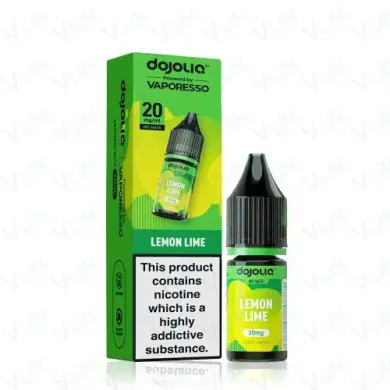 Discover Lemon Lime DOJOLIQ Nic Salts by Vaporesso — a sharp, refreshing citrus blend designed for pod kits. Explore the full DOJOLIQ nic salt range and flavour table at White Vape Co.