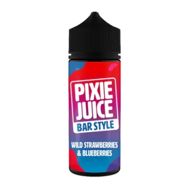 Pixie Juice Bar Style Wild Strawberry & Blueberry 100ml Shortfill | 50/50 Berry Vape